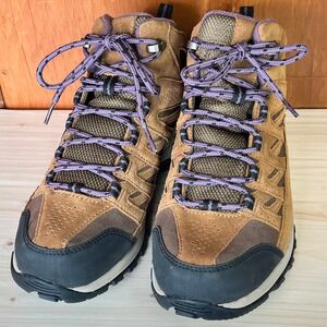 Columbia Womens Waterproof Breathable Hiking Boots Size 9 Brown Purple